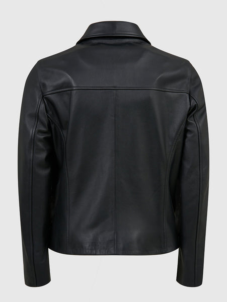 Gerald Black Onyx Men's Leather Blouson nappa Lambskin